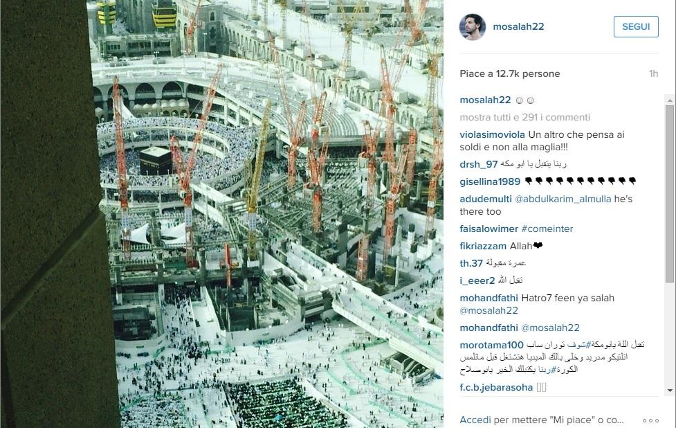 Salah, il giocatore si trova alla Mecca?